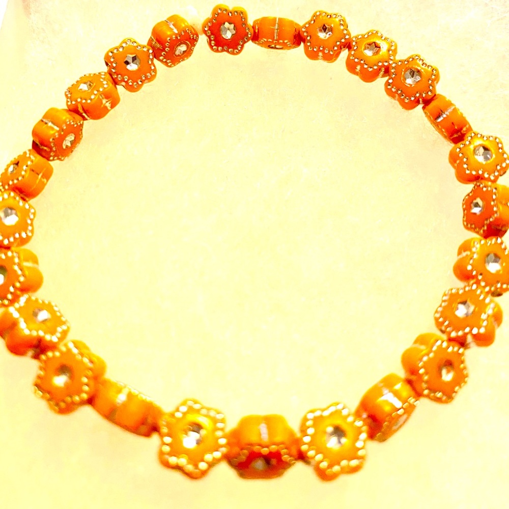 Orange Stretch Bracelet 😊